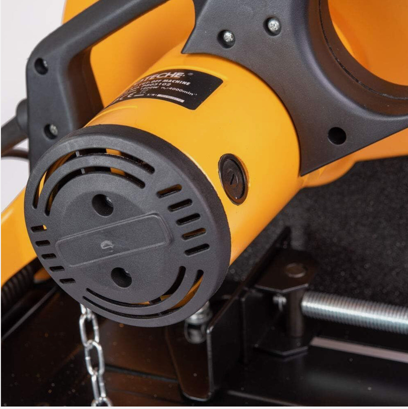 Troncatrice per ferro metallo 2500W disco Ø355mm con morsa sega taglia metallo