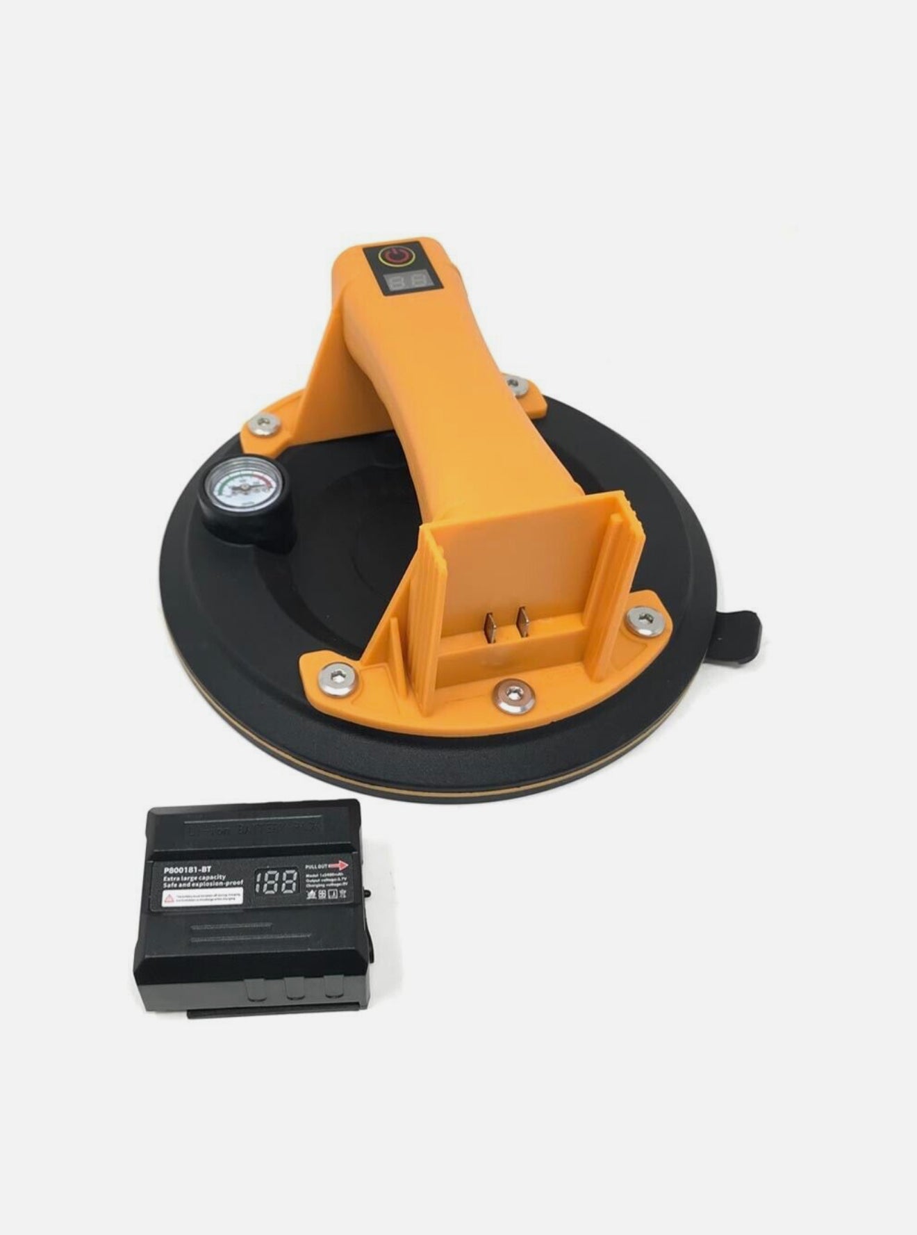 Ventosa elettrica per piastrelle vetro marmo display led batteria litio