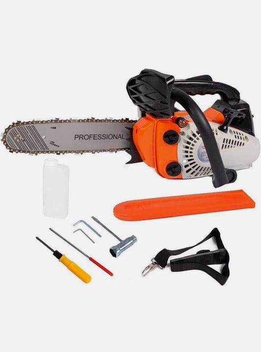 Motosega a scoppio 25CC 2 tempi con barra da 25CM per potatura pota giardinaggio