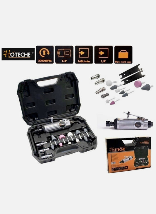 DRIMMEL ARIA Kit smerigliatrice pneumatica ad aria compressa 1/4 1/8 accessori punte
