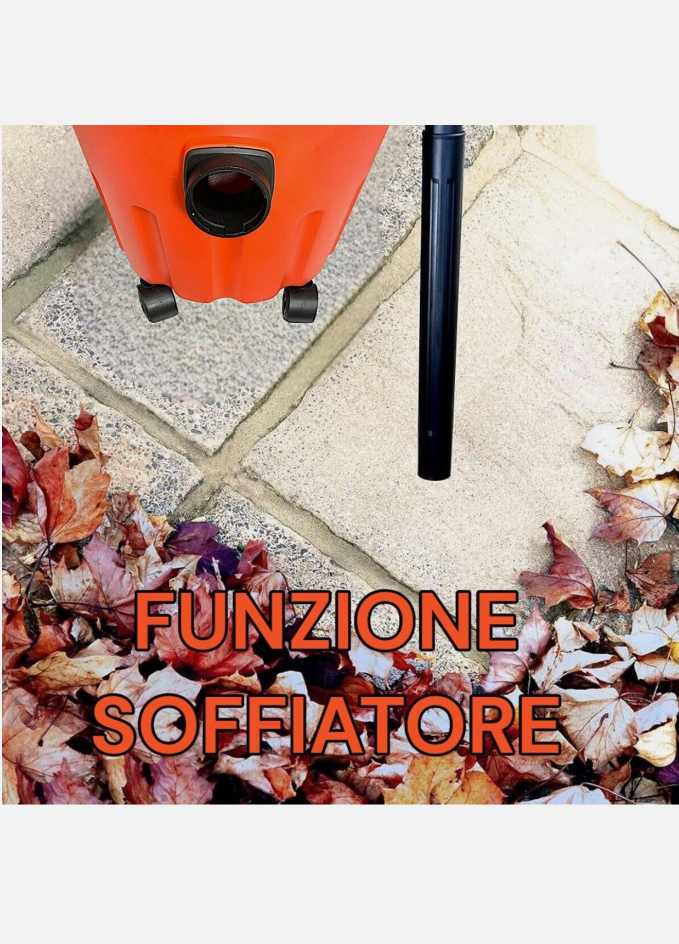 Bidone Aspiratutto Aspirapolvere Aspiracenere Liquidi/Solidi Soffiatore 10L 800W