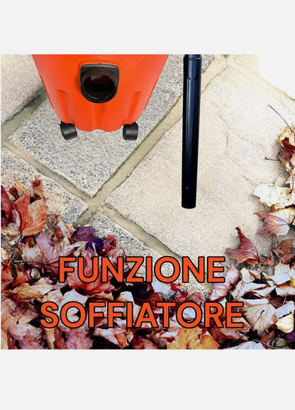 Bidone Aspiratutto Aspirapolvere Aspiracenere Liquidi/Solidi Soffiatore 10L 800W