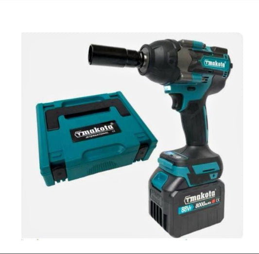 AVVITATORE PISTOLA SVITABULLONI BULLONI 1/2″ 2 BATTERIA 88v BATTERIE 8 Ah  800nm PROFESSIONALE