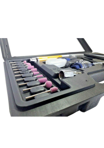 Kit 17 Pezzi SMERIGLIATRICE ARIA COMPRESSA FRESATRICE DRITTA LACCIO PNEUMATICO