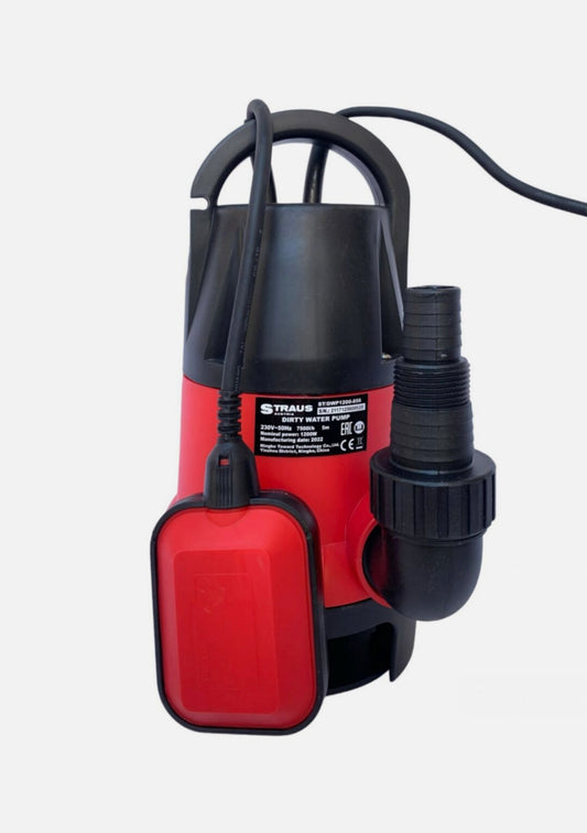 Pompa immersione Elettropompa Sommersa Acque Scure Sporche Chiare 1200W 7500L/h