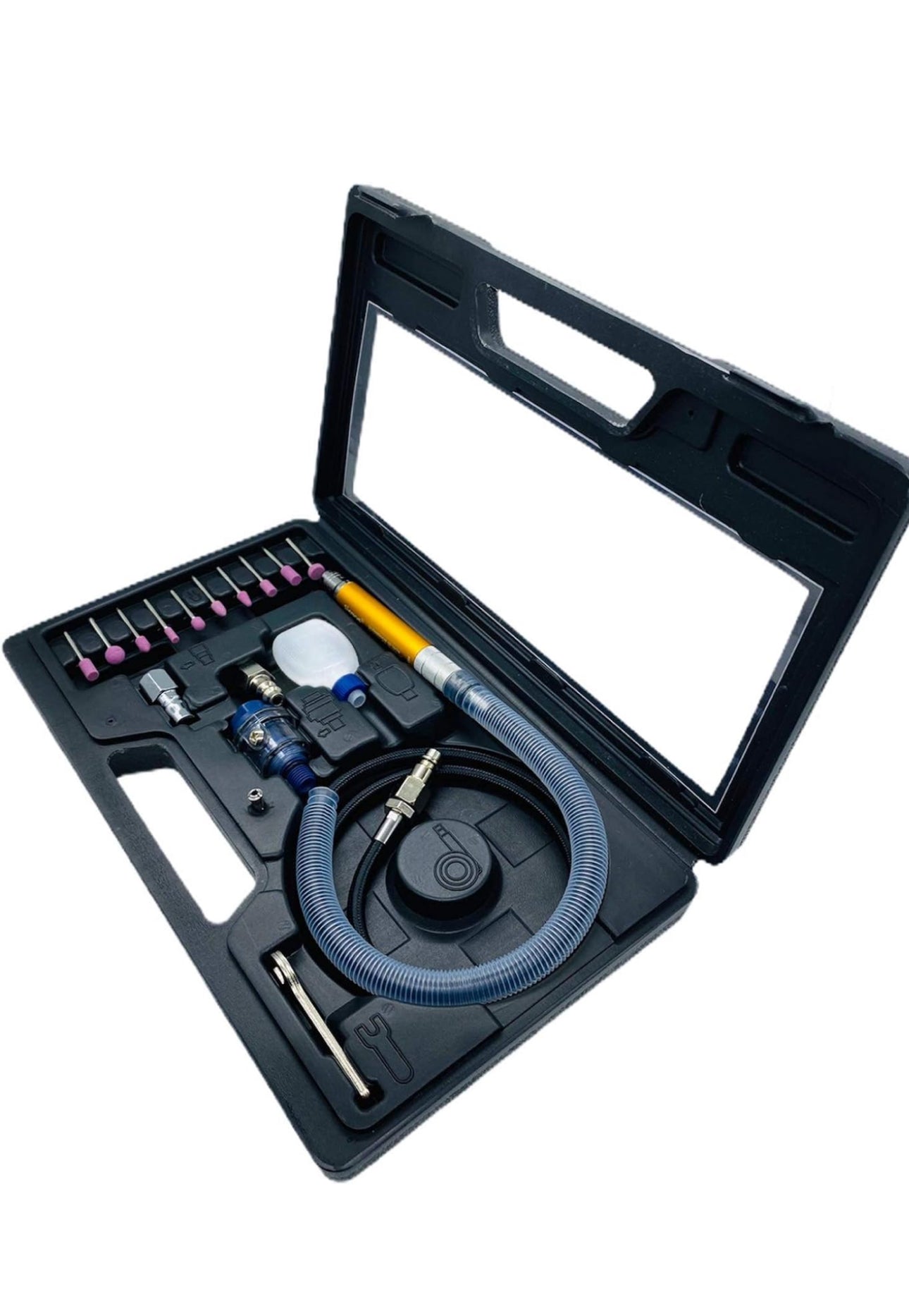 Kit 17 Pezzi SMERIGLIATRICE ARIA COMPRESSA FRESATRICE DRITTA LACCIO PNEUMATICO