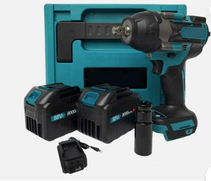 AVVITATORE PISTOLA SVITABULLONI BULLONI 1/2″ 2 BATTERIA 88v BATTERIE 8 Ah  800nm PROFESSIONALE